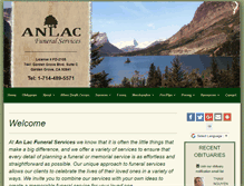 Tablet Screenshot of anlacfuneralservices.com